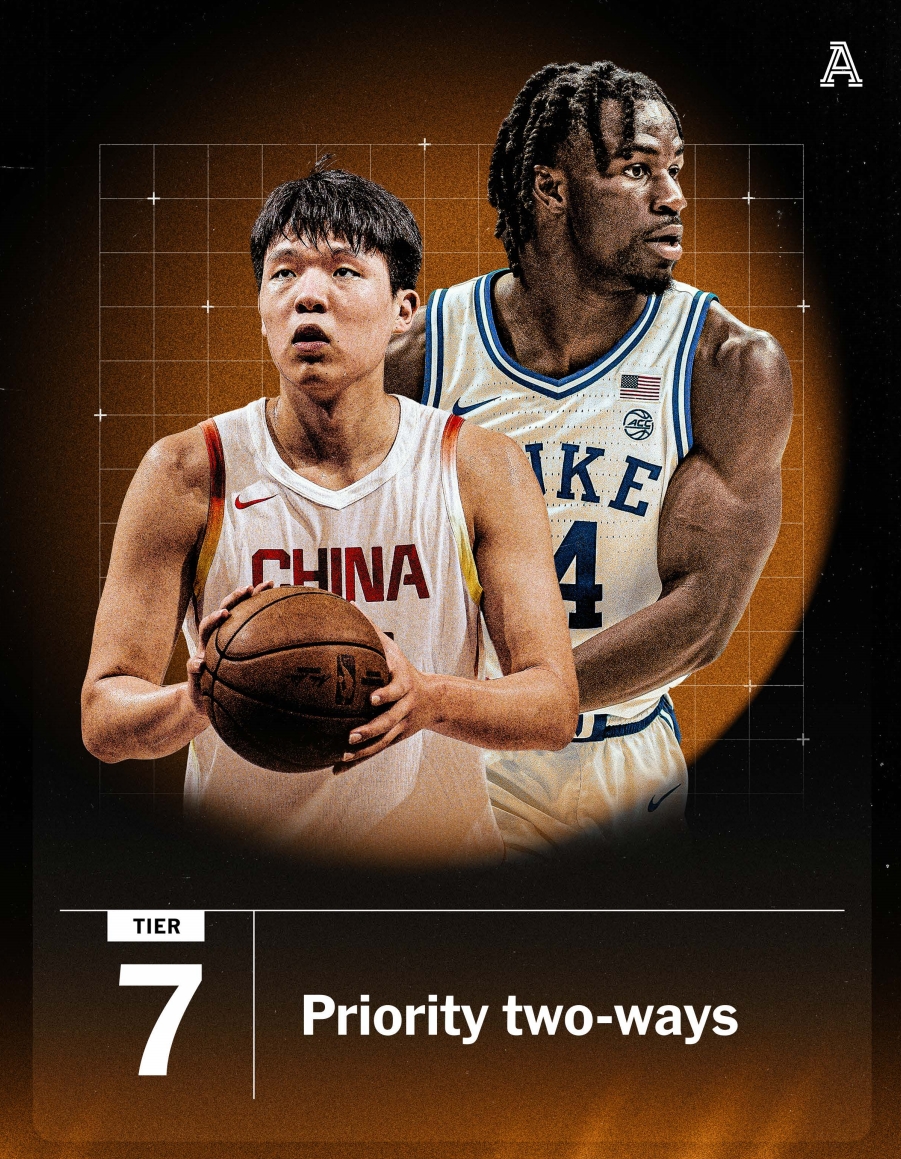 NBA选秀百强榜中国新星杨瀚森跻身双向合同潜力股